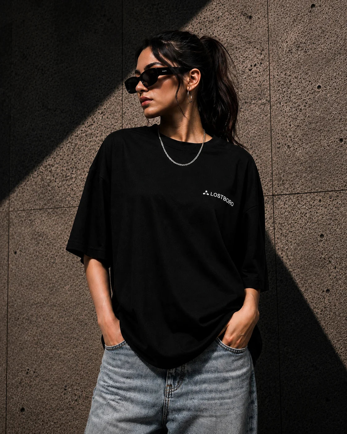 NewYork Marble Unisex Oversized T-Shirt
